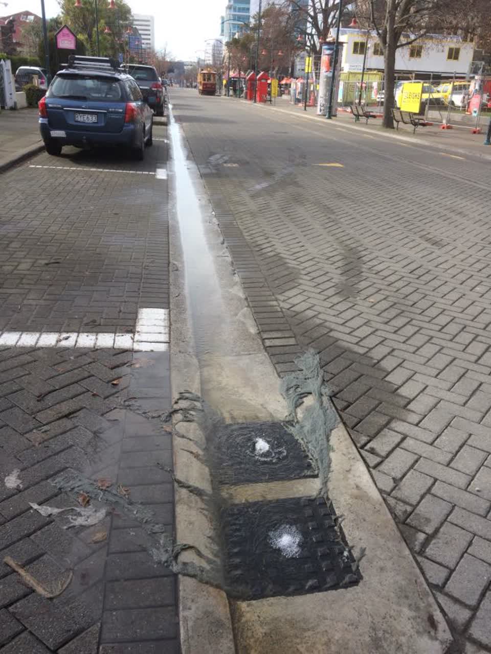 The photograph attached to this wastewater/stormwater report