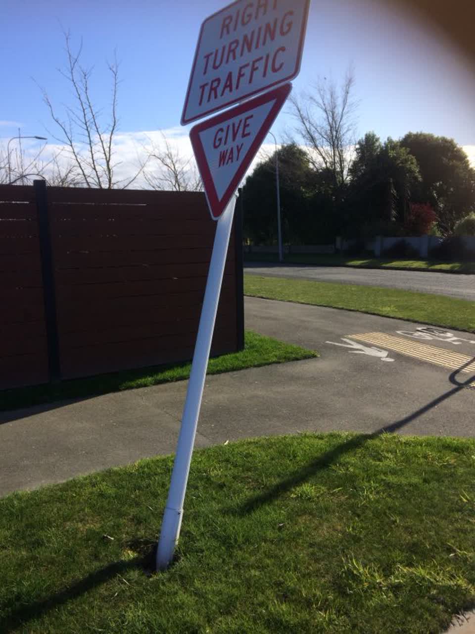 The photograph attached to this roading/streets report