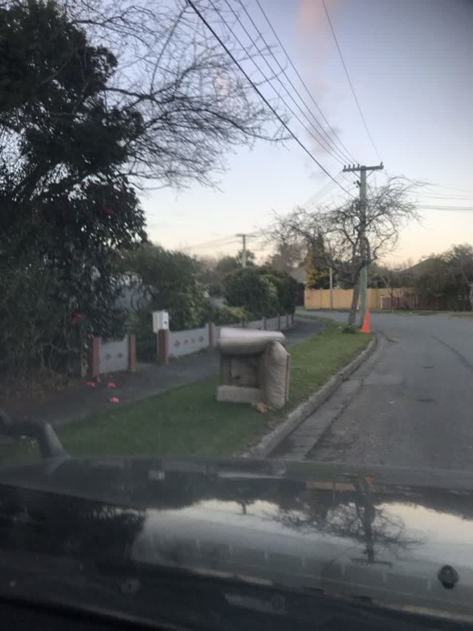 The photograph attached to this rubbish/recycling report