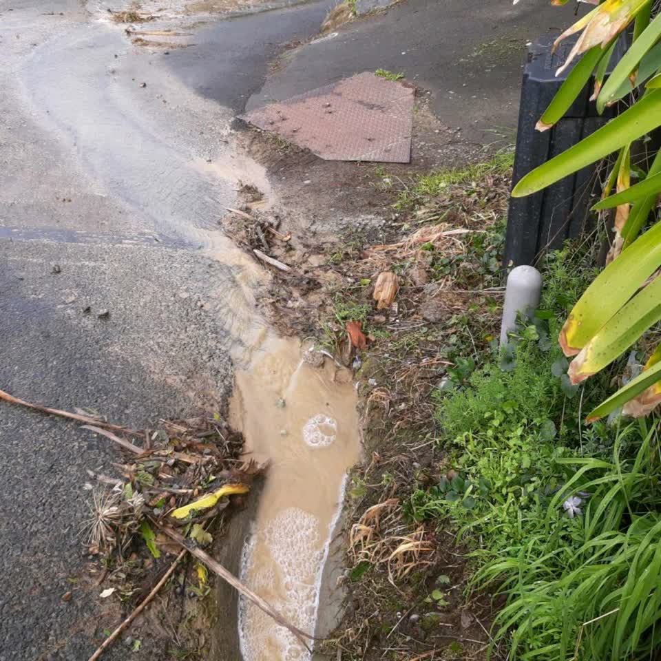 The photograph attached to this wastewater/stormwater report