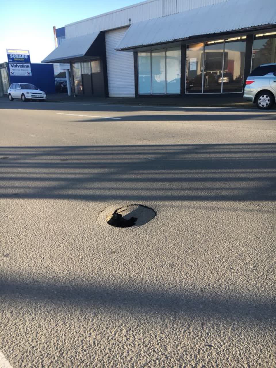 The photograph attached to this roading/streets report
