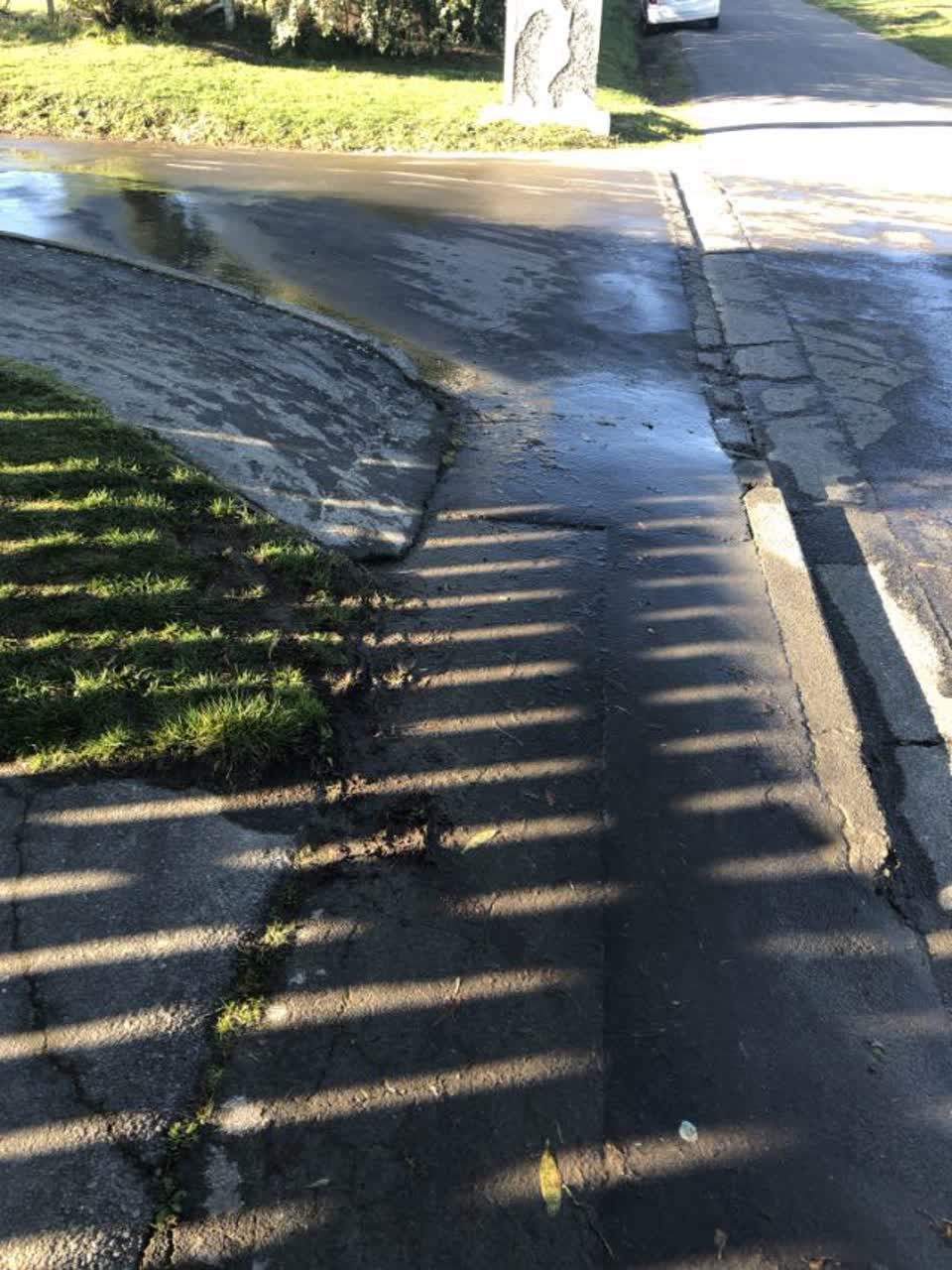 The photograph attached to this wastewater/stormwater report