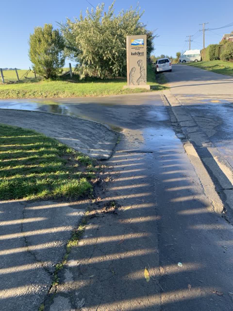 The photograph attached to this wastewater/stormwater report