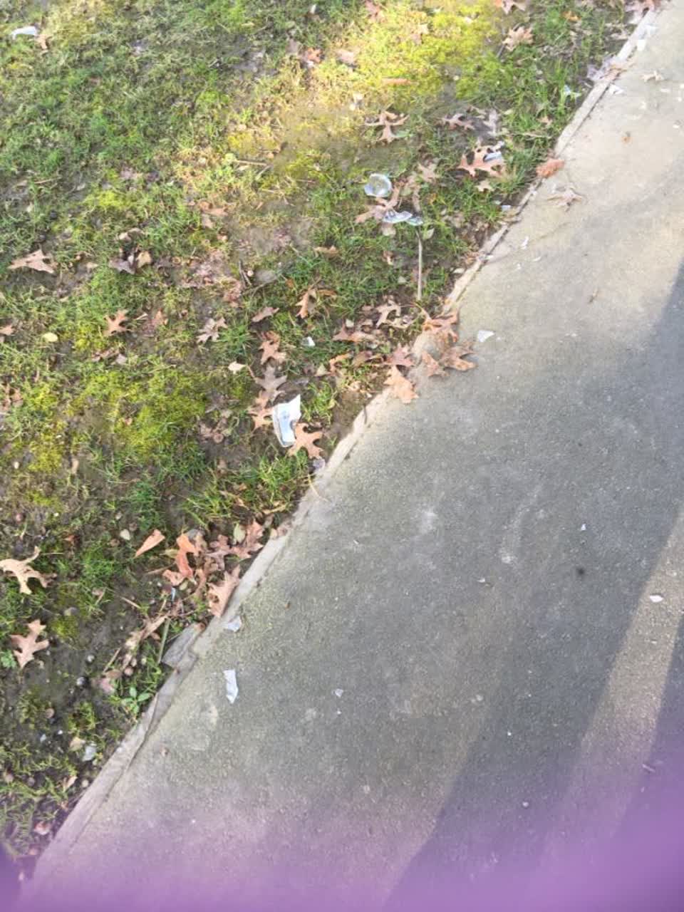 The photograph attached to this roading/streets report