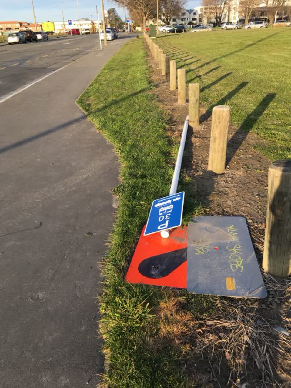 The photograph attached to this roading/streets report