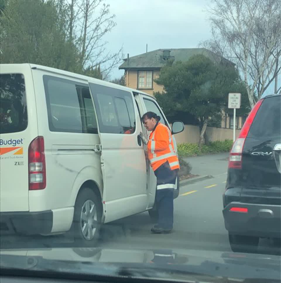 The photograph attached to this roading/streets report