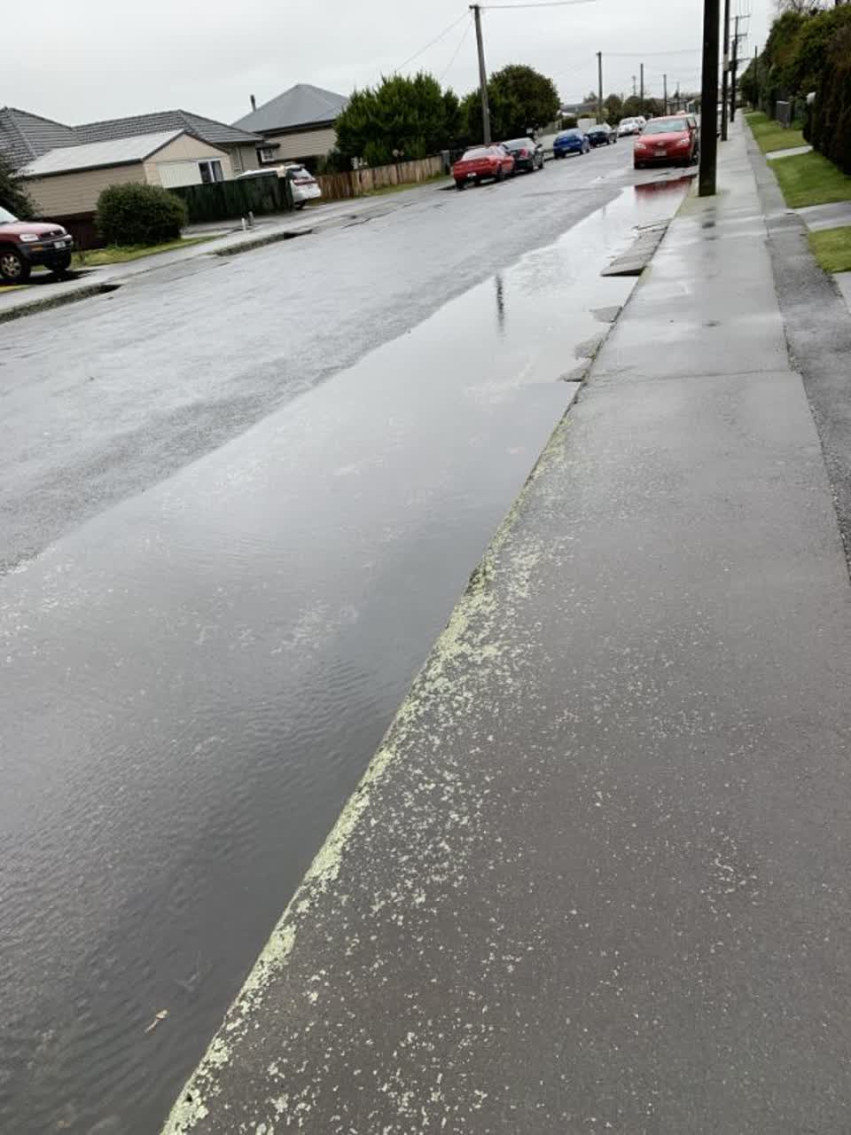 The photograph attached to this flooding report