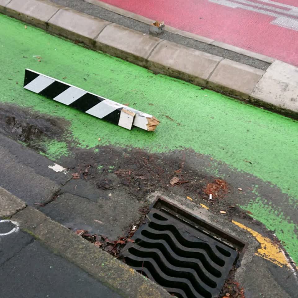 The photograph attached to this flooding report