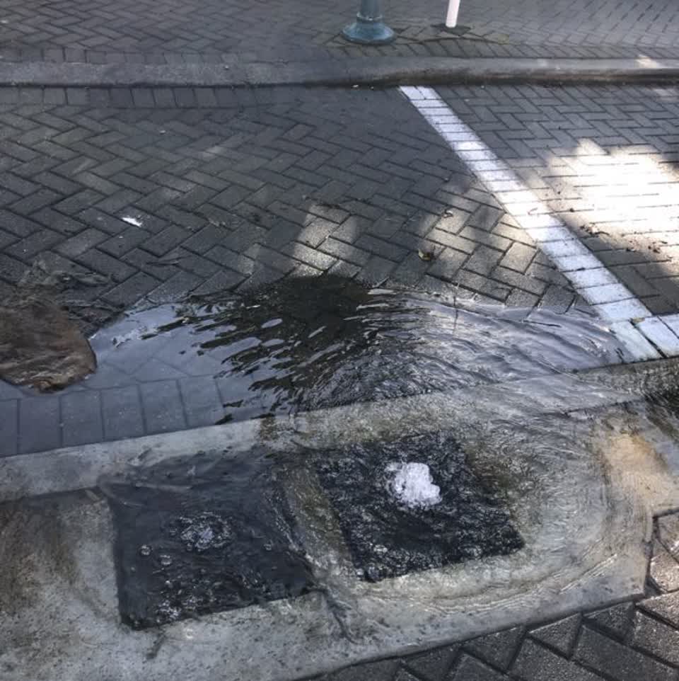 The photograph attached to this wastewater/stormwater report
