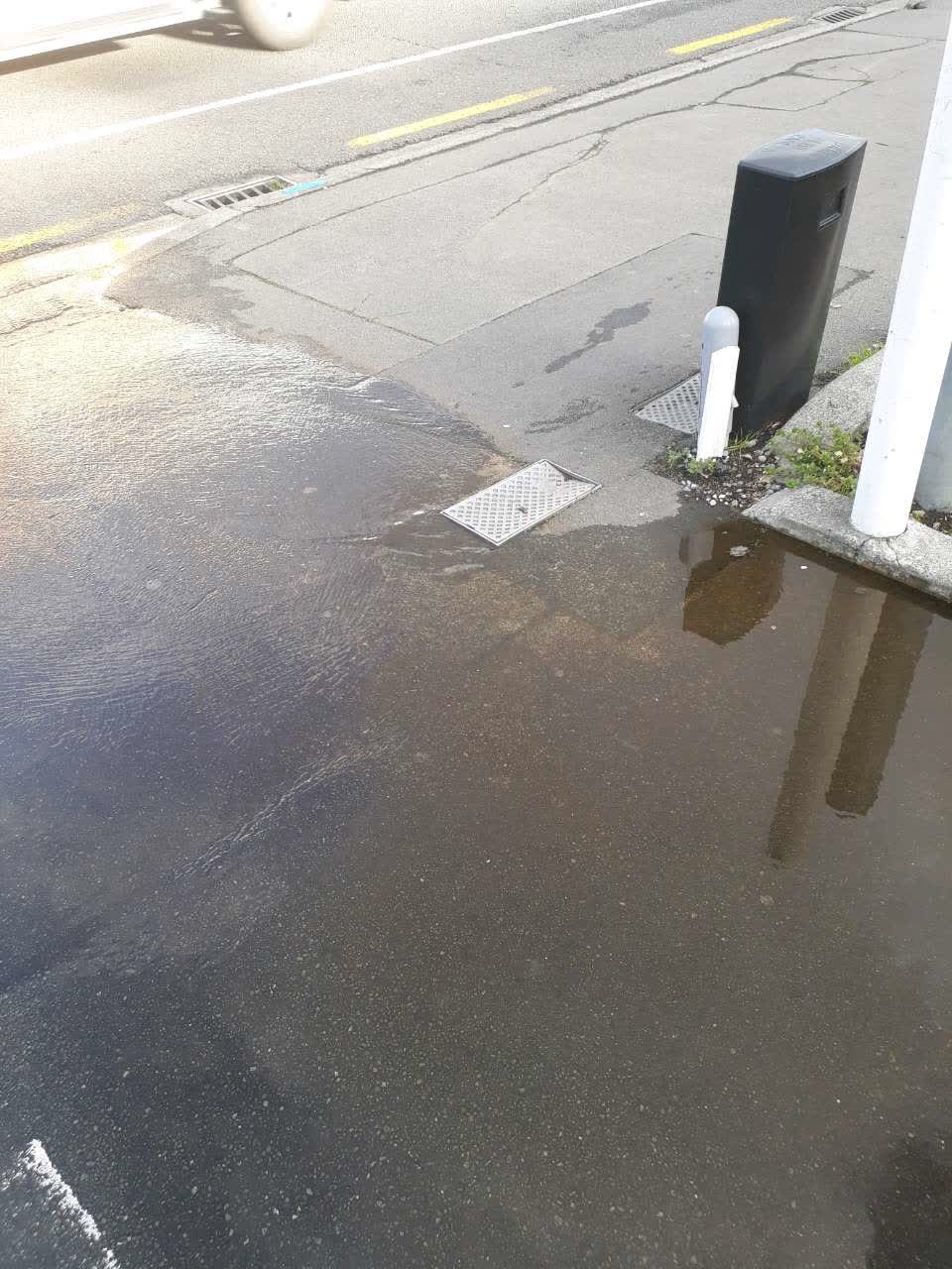 The photograph attached to this wastewater/stormwater report