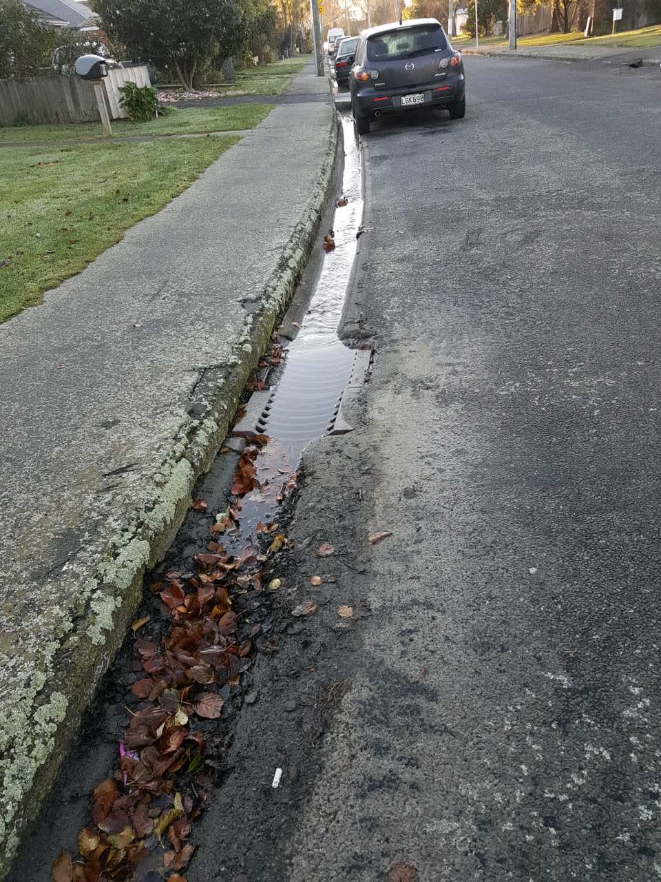 The photograph attached to this wastewater/stormwater report