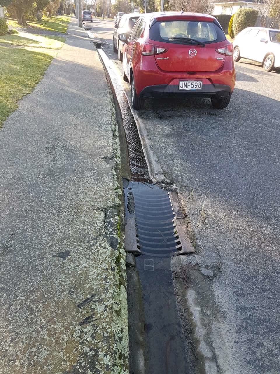 The photograph attached to this wastewater/stormwater report