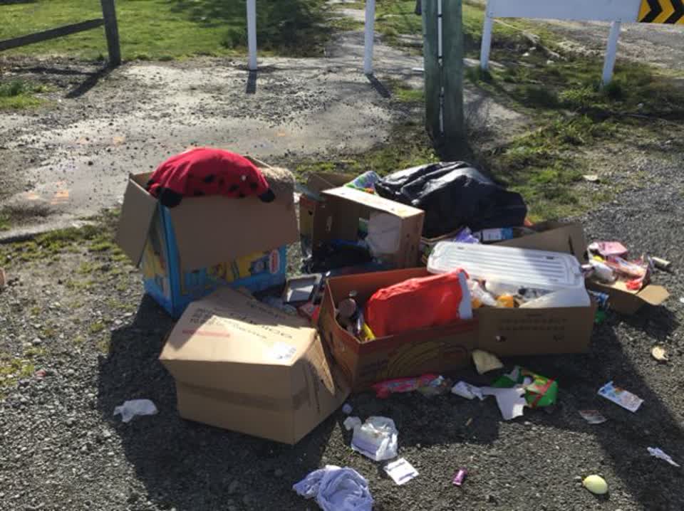 The photograph attached to this rubbish/recycling report
