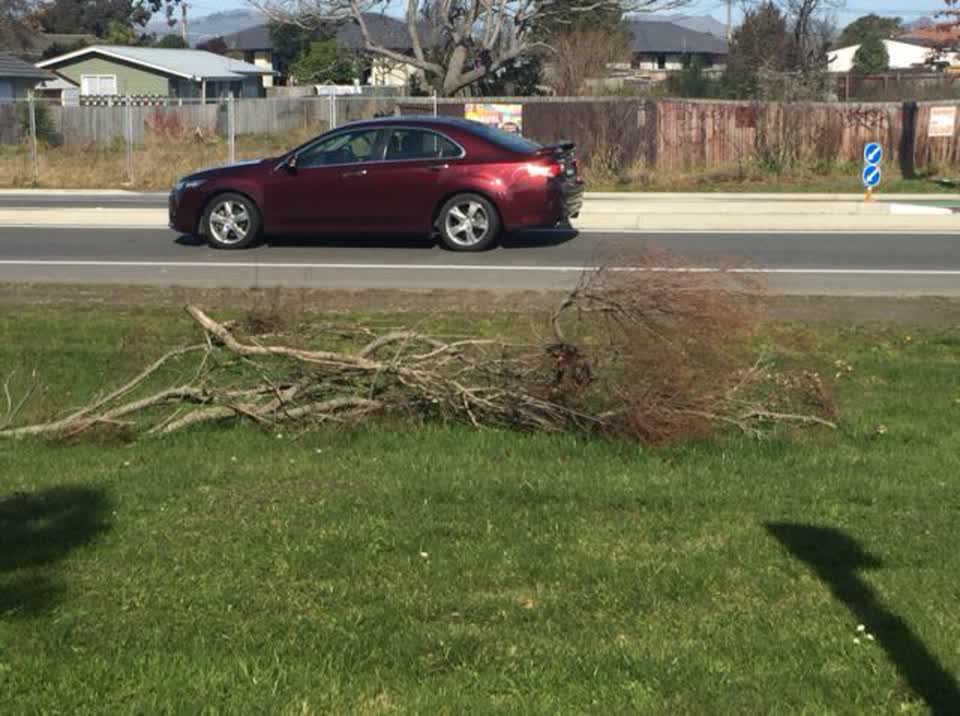 The photograph attached to this roading/streets report