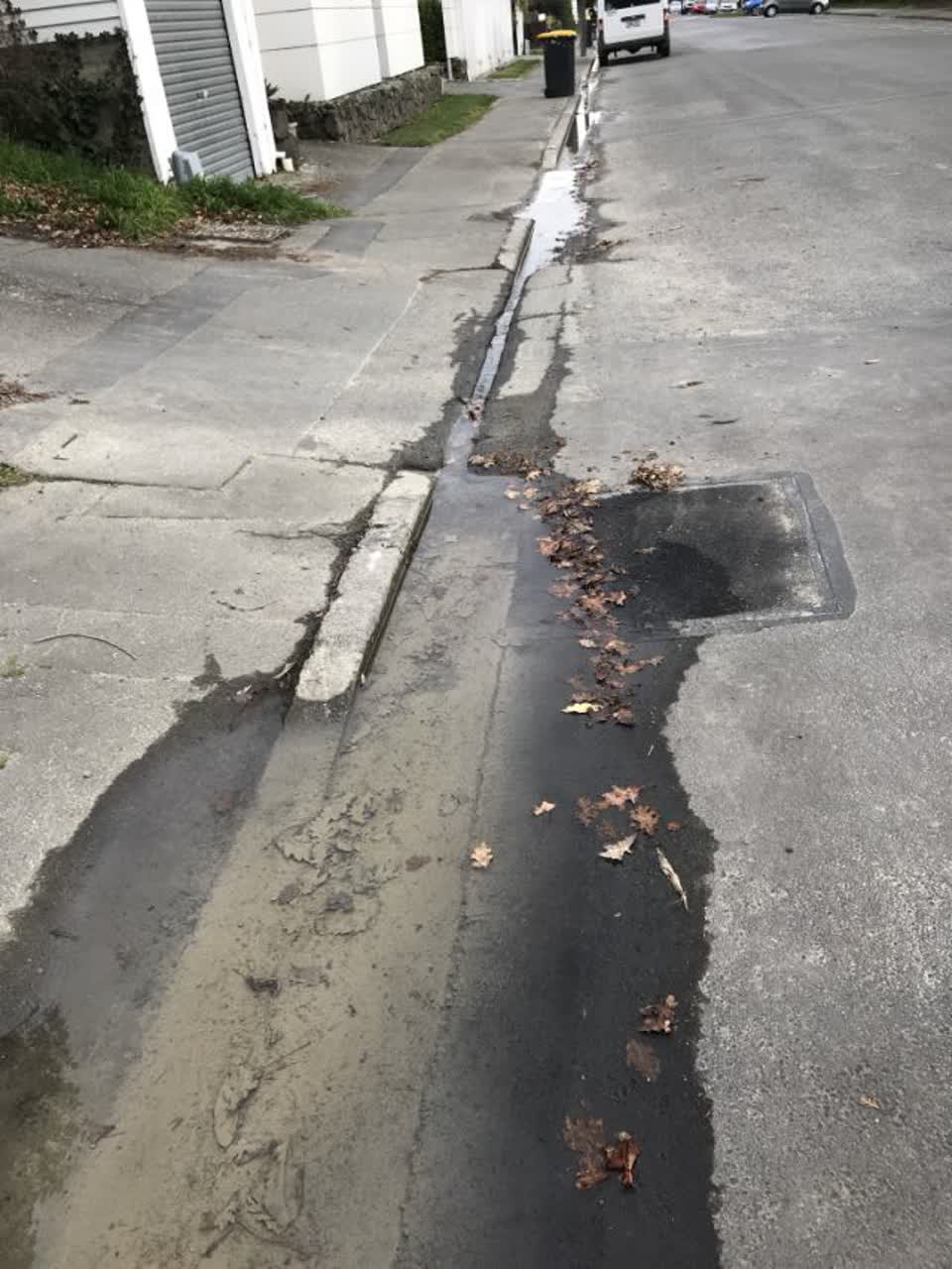 The photograph attached to this wastewater/stormwater report