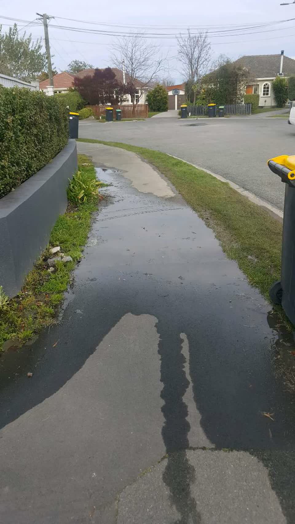 The photograph attached to this flooding report