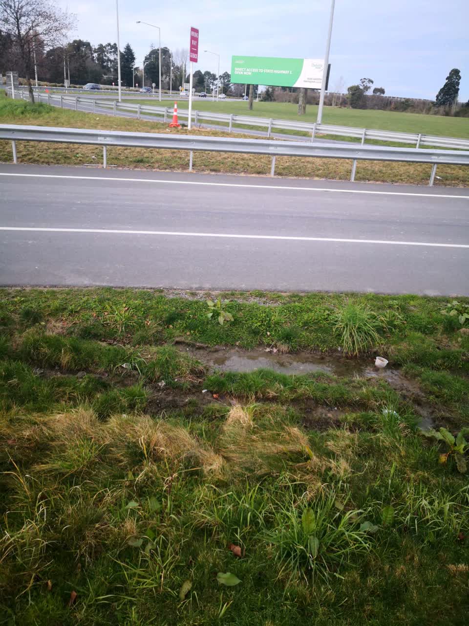 The photograph attached to this flooding report