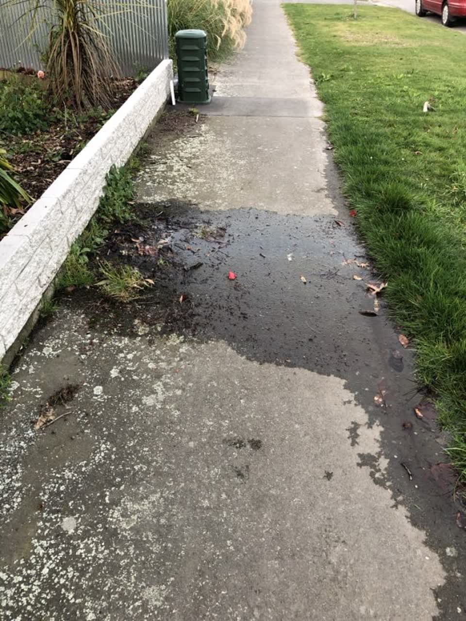 The photograph attached to this flooding report