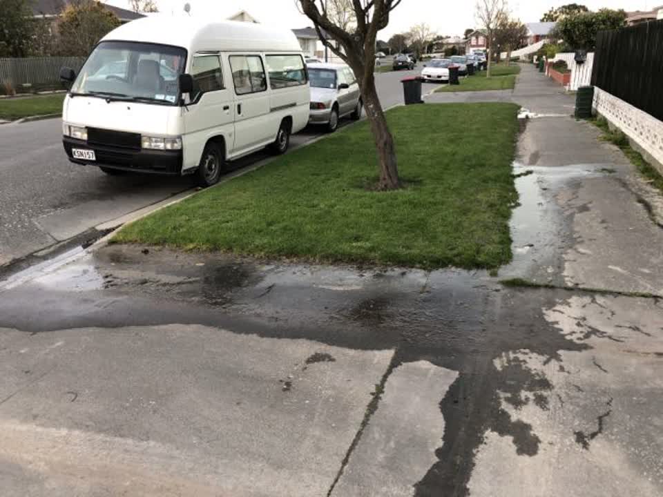 The photograph attached to this flooding report