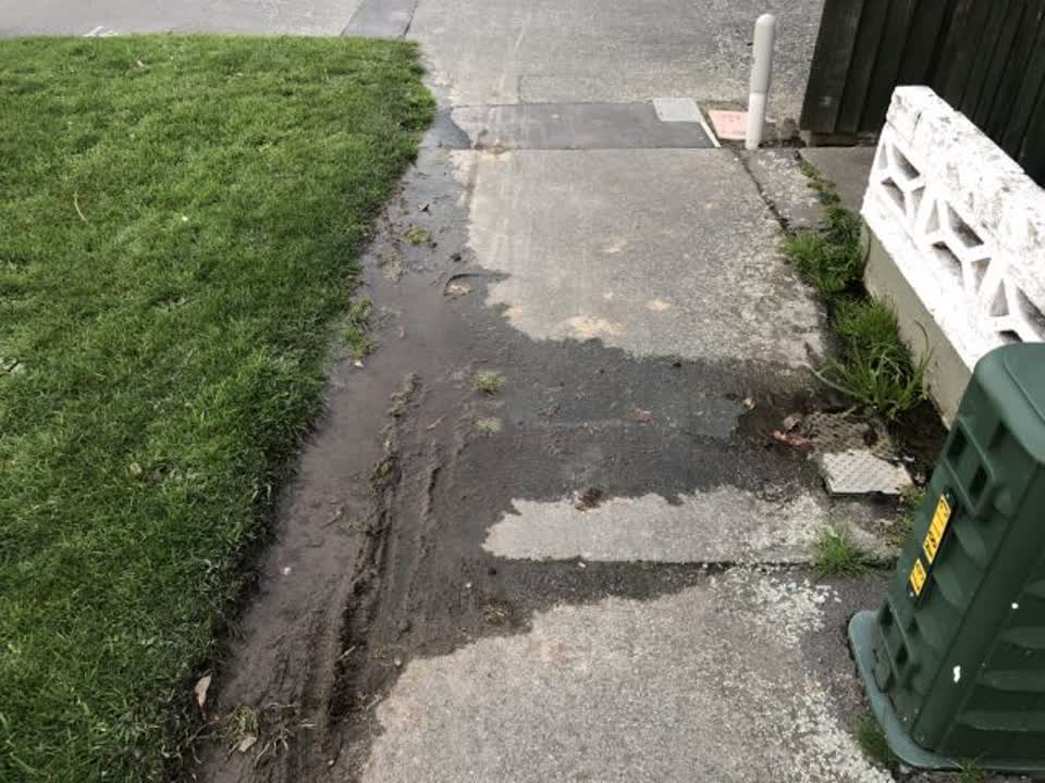 The photograph attached to this flooding report