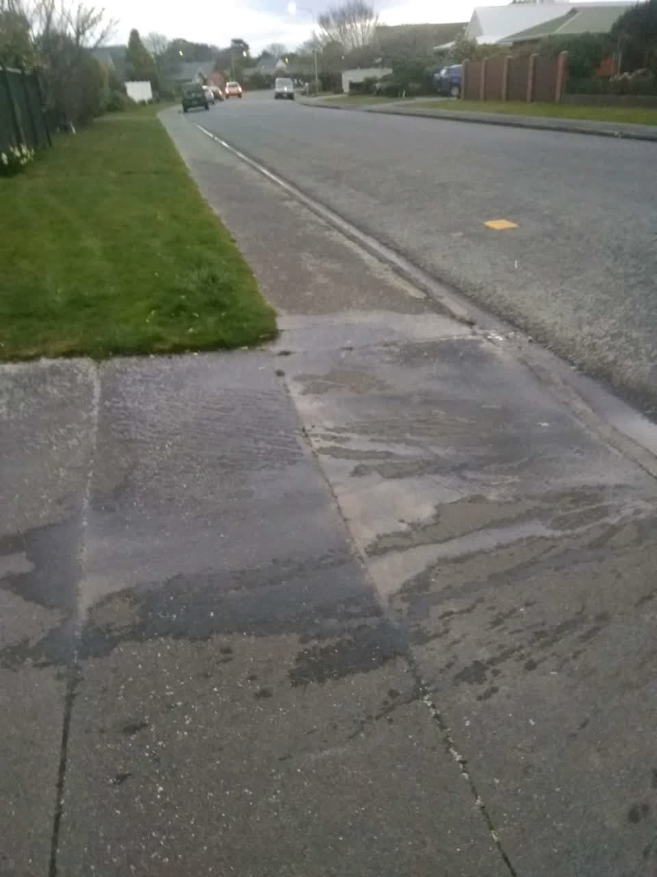 The photograph attached to this wastewater/stormwater report