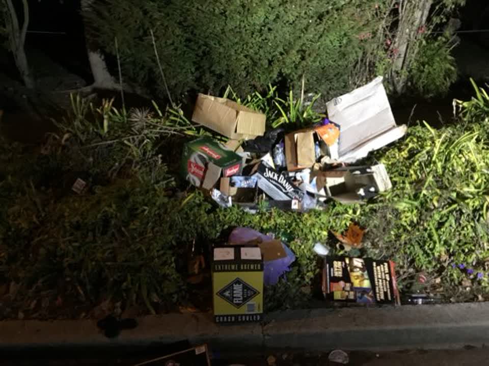 The photograph attached to this rubbish/recycling report