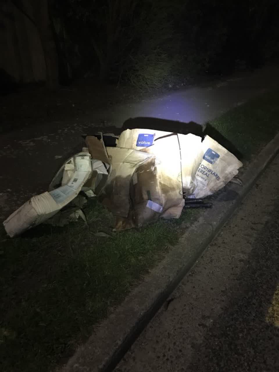 The photograph attached to this rubbish/recycling report