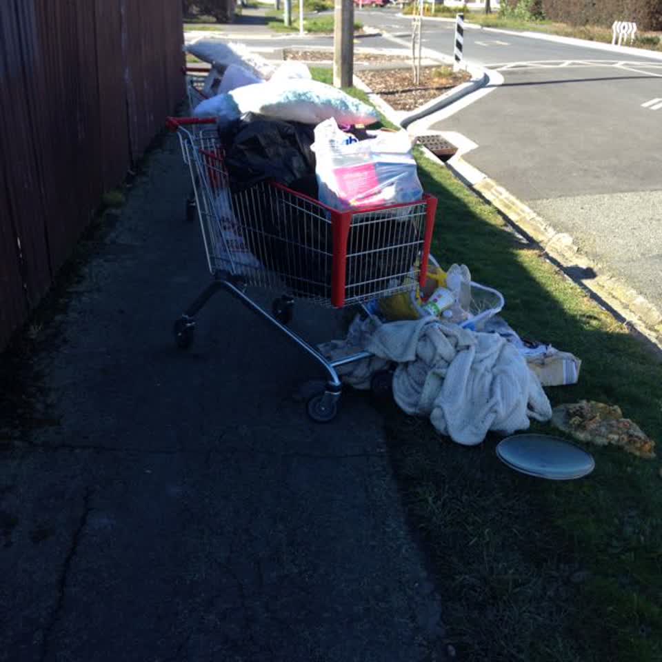 The photograph attached to this rubbish/recycling report
