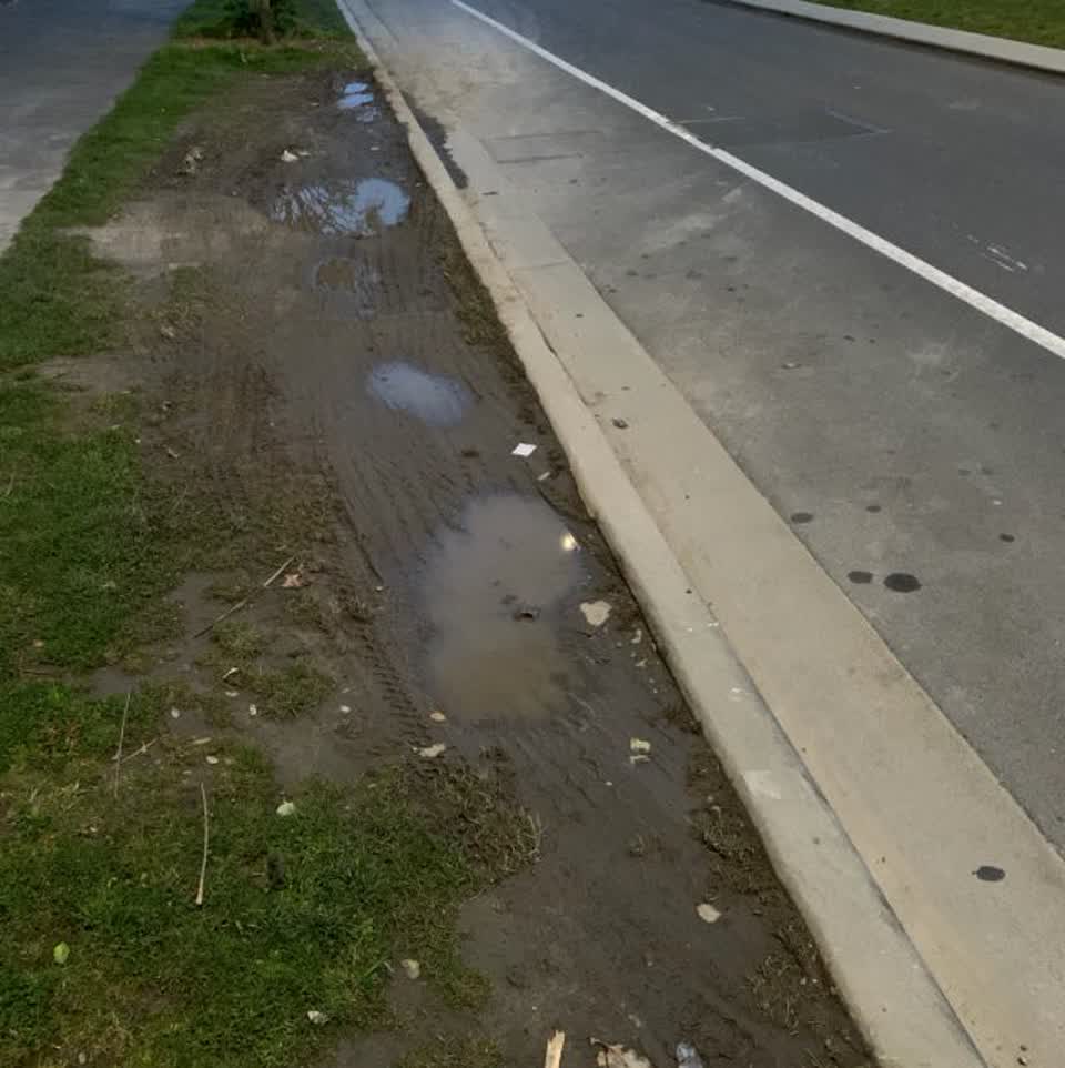The photograph attached to this roading/streets report