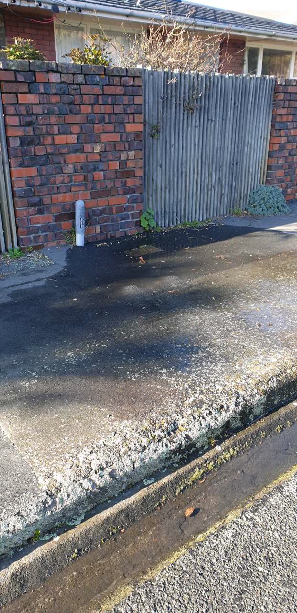 The photograph attached to this wastewater/stormwater report