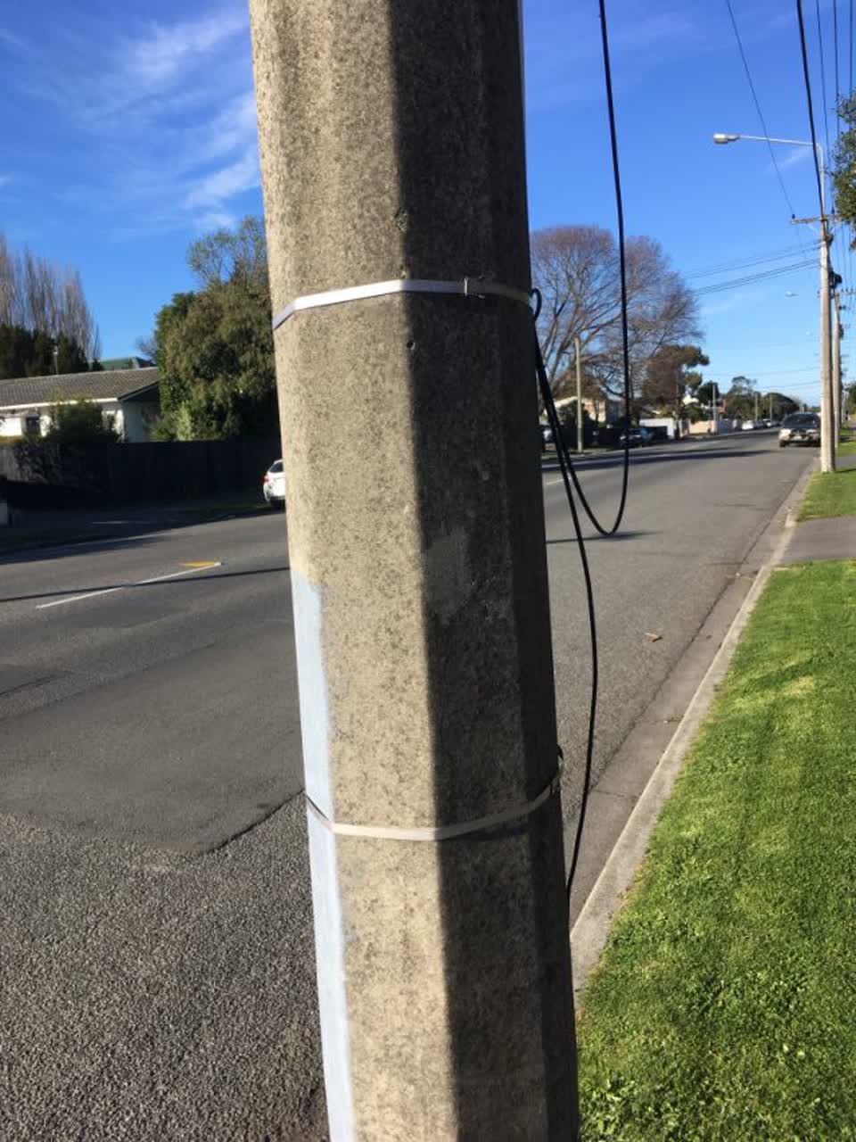 The photograph attached to this roading/streets report