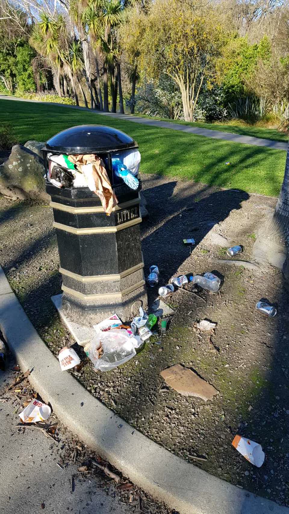 The photograph attached to this rubbish/recycling report