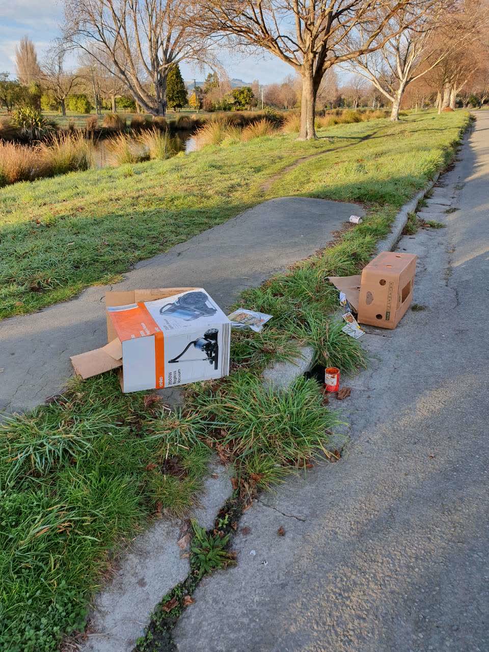 The photograph attached to this rubbish/recycling report