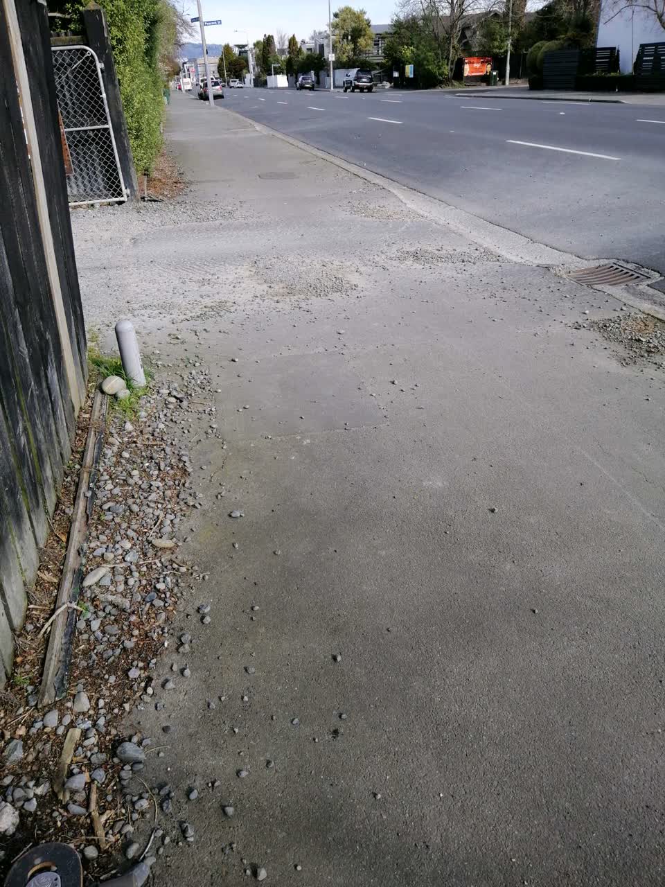 The photograph attached to this roading/streets report