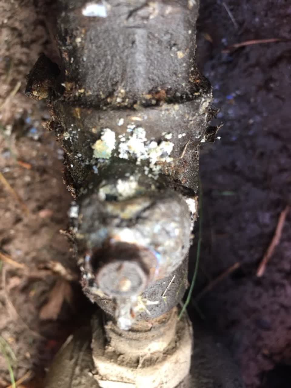The photograph attached to this water supply report
