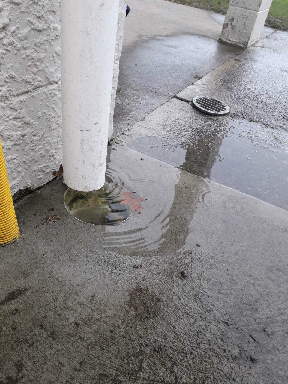 The photograph attached to this wastewater/stormwater report
