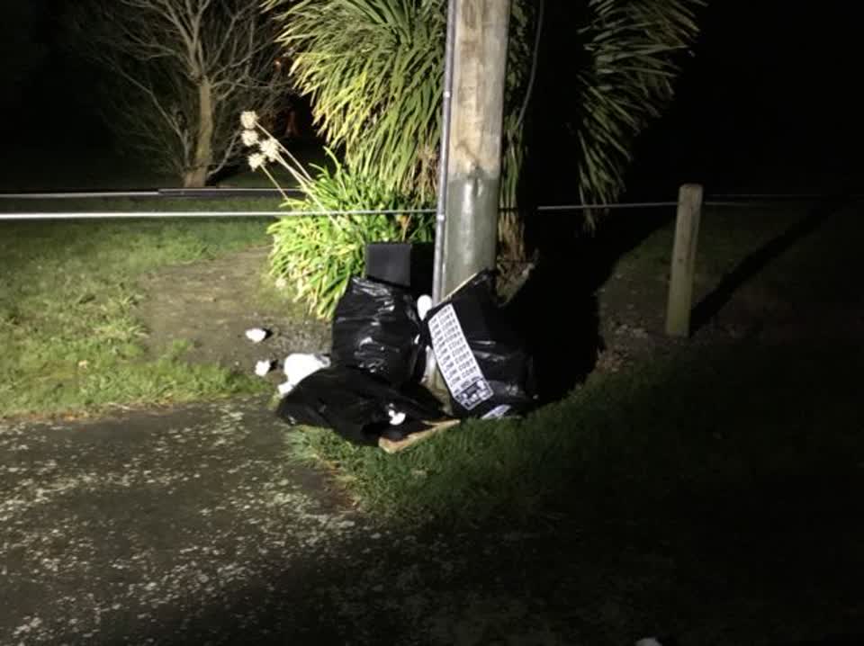 The photograph attached to this rubbish/recycling report