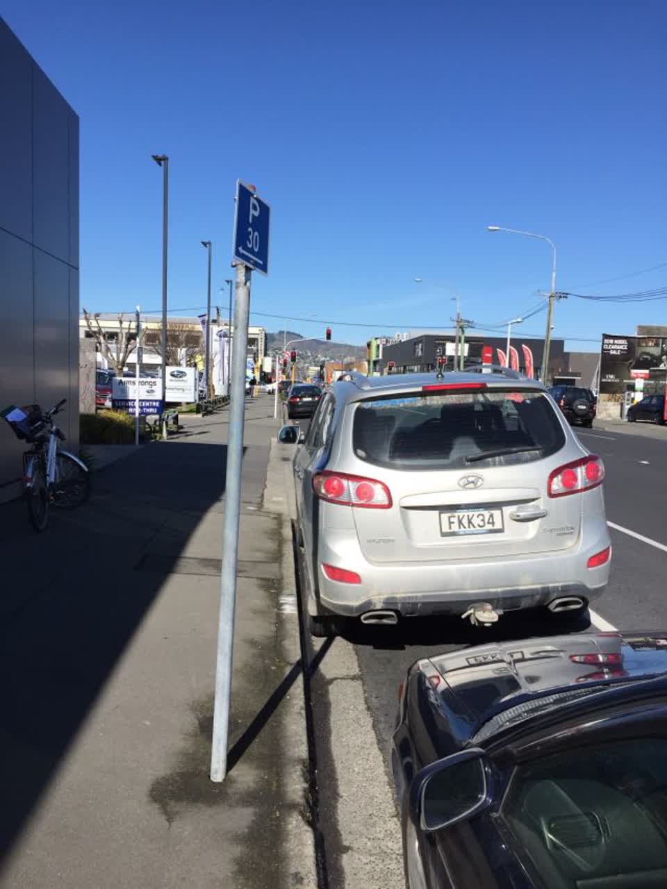 The photograph attached to this roading/streets report