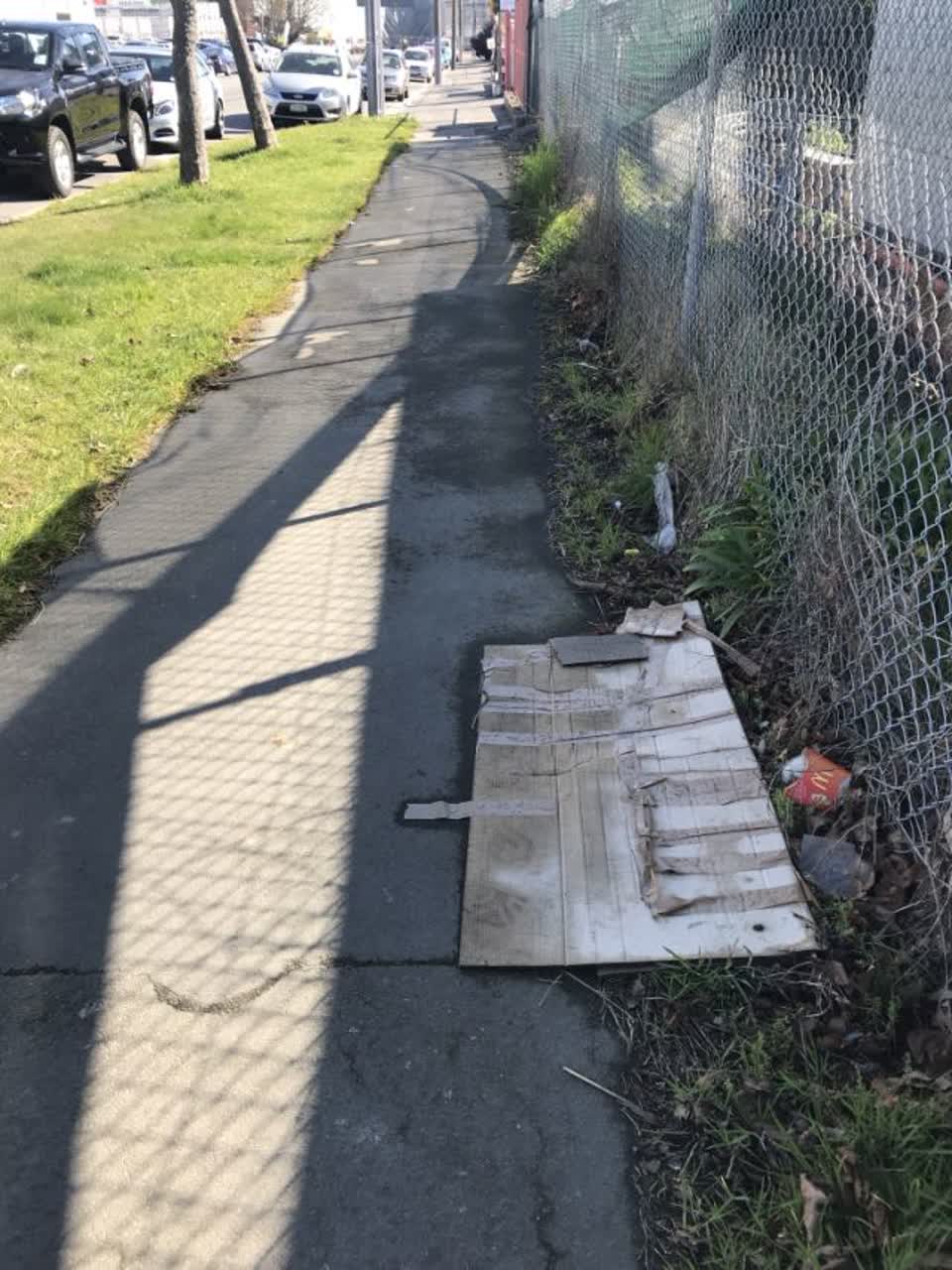 The photograph attached to this roading/streets report