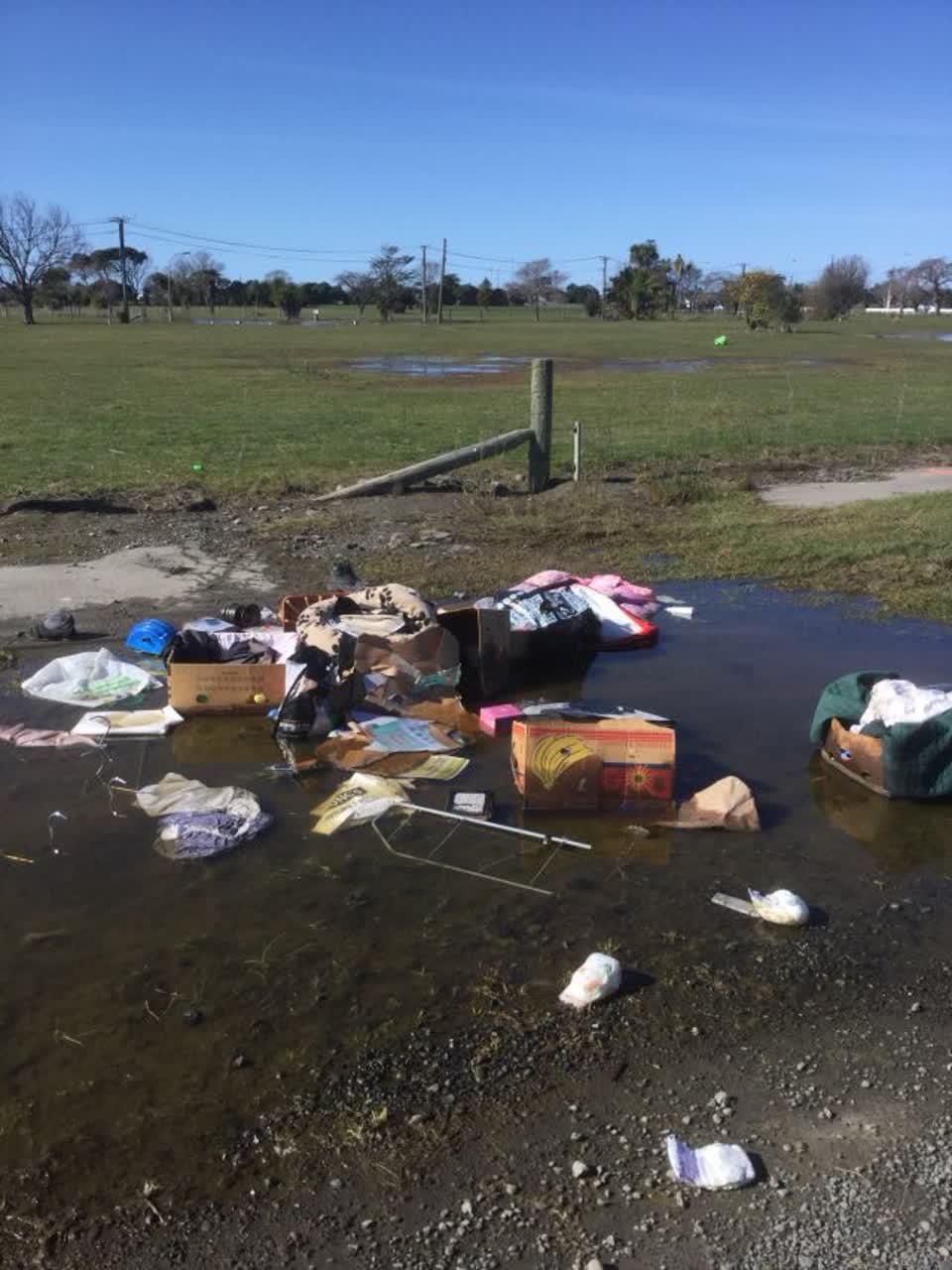 The photograph attached to this rubbish/recycling report