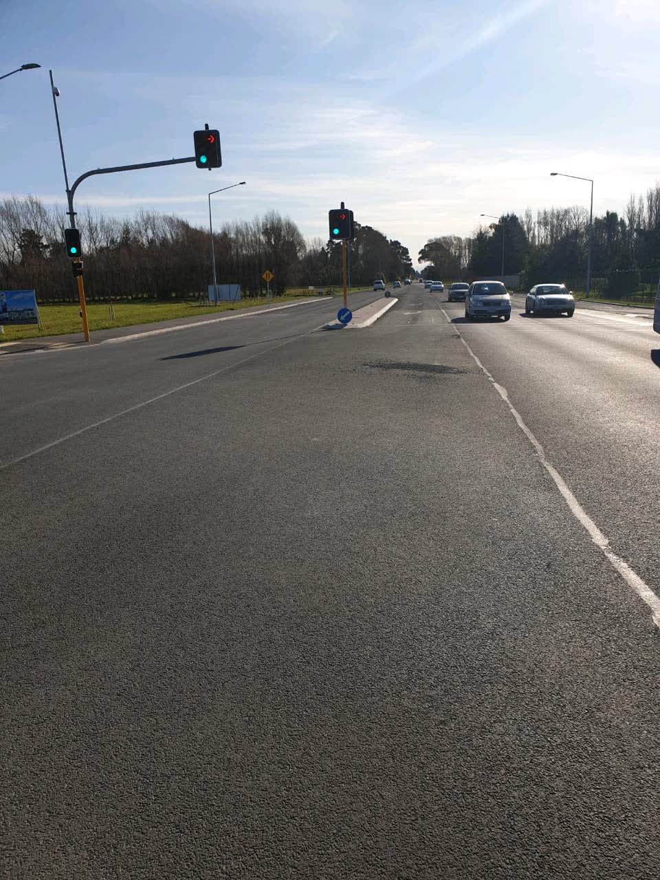 The photograph attached to this roading/streets report