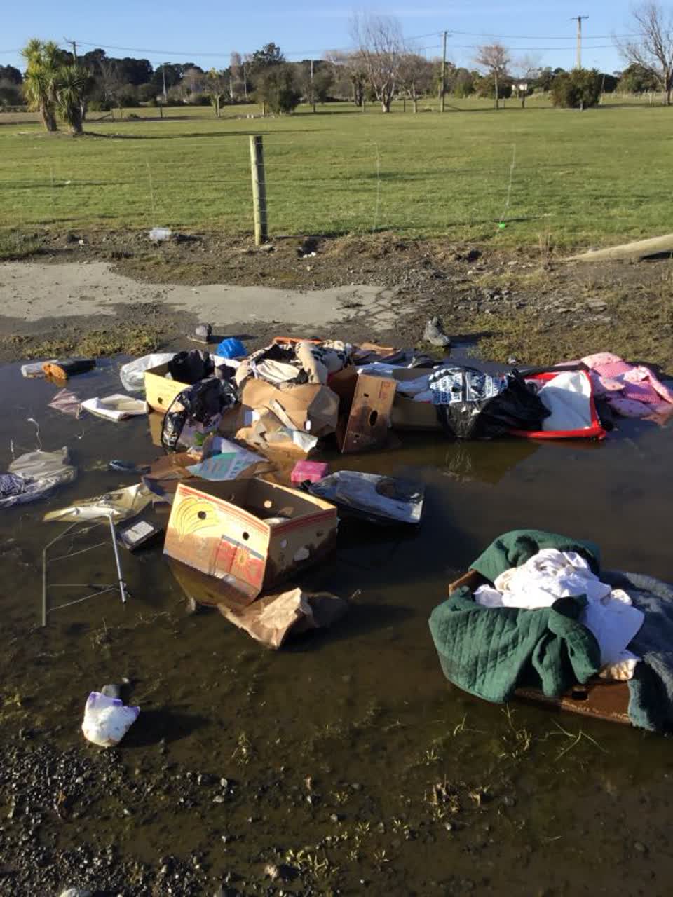 The photograph attached to this rubbish/recycling report