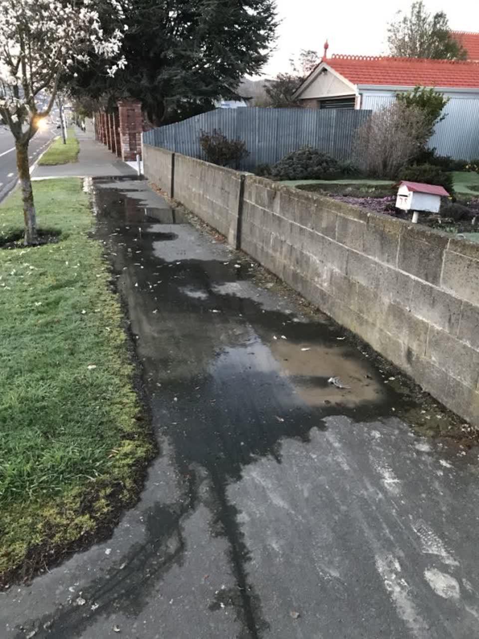 The photograph attached to this water supply report