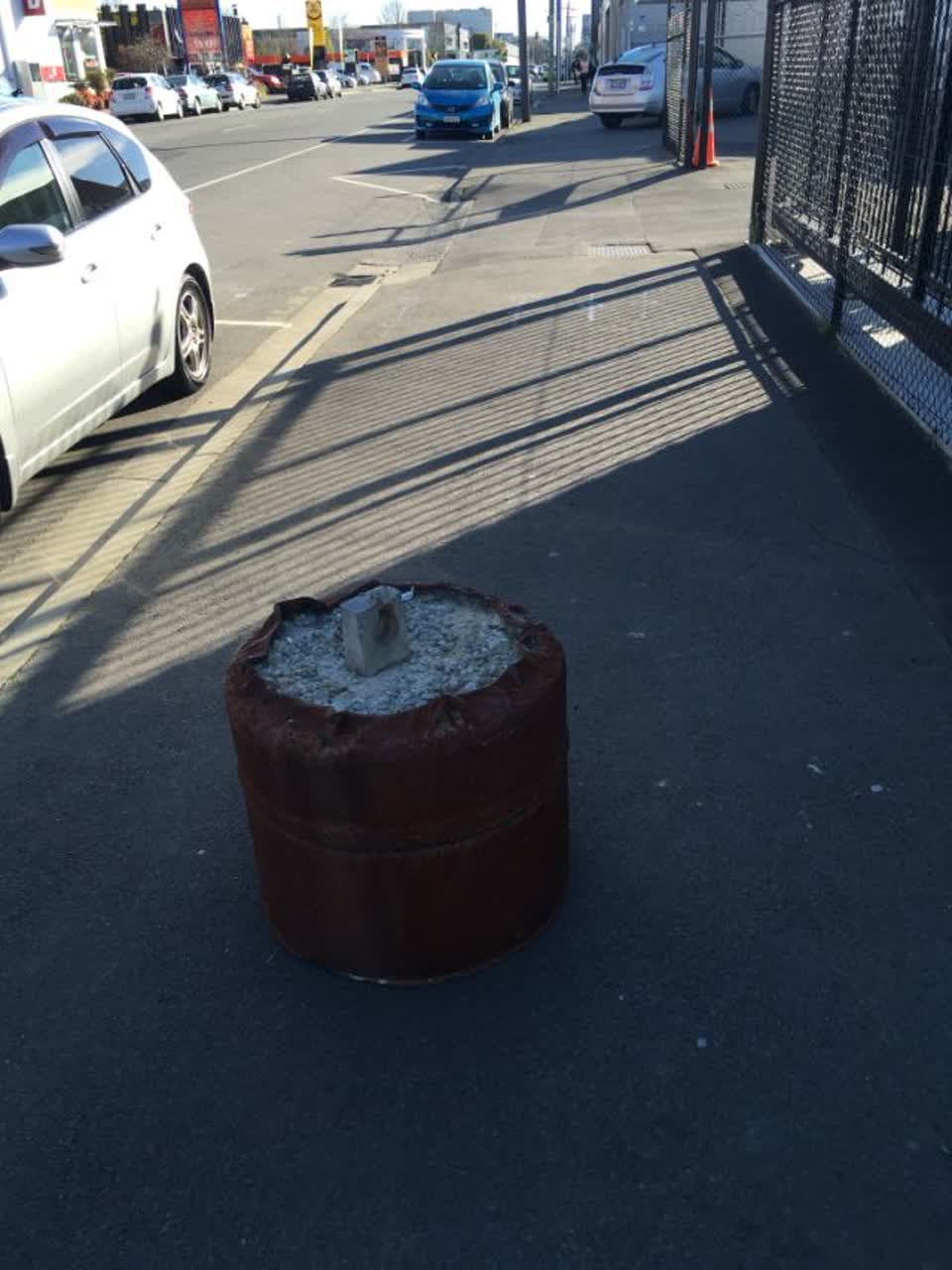 The photograph attached to this roading/streets report