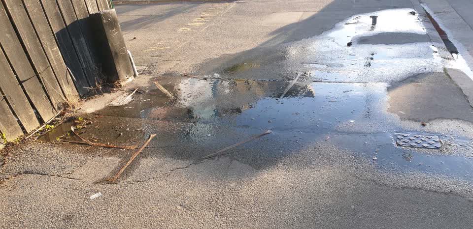 The photograph attached to this water supply report