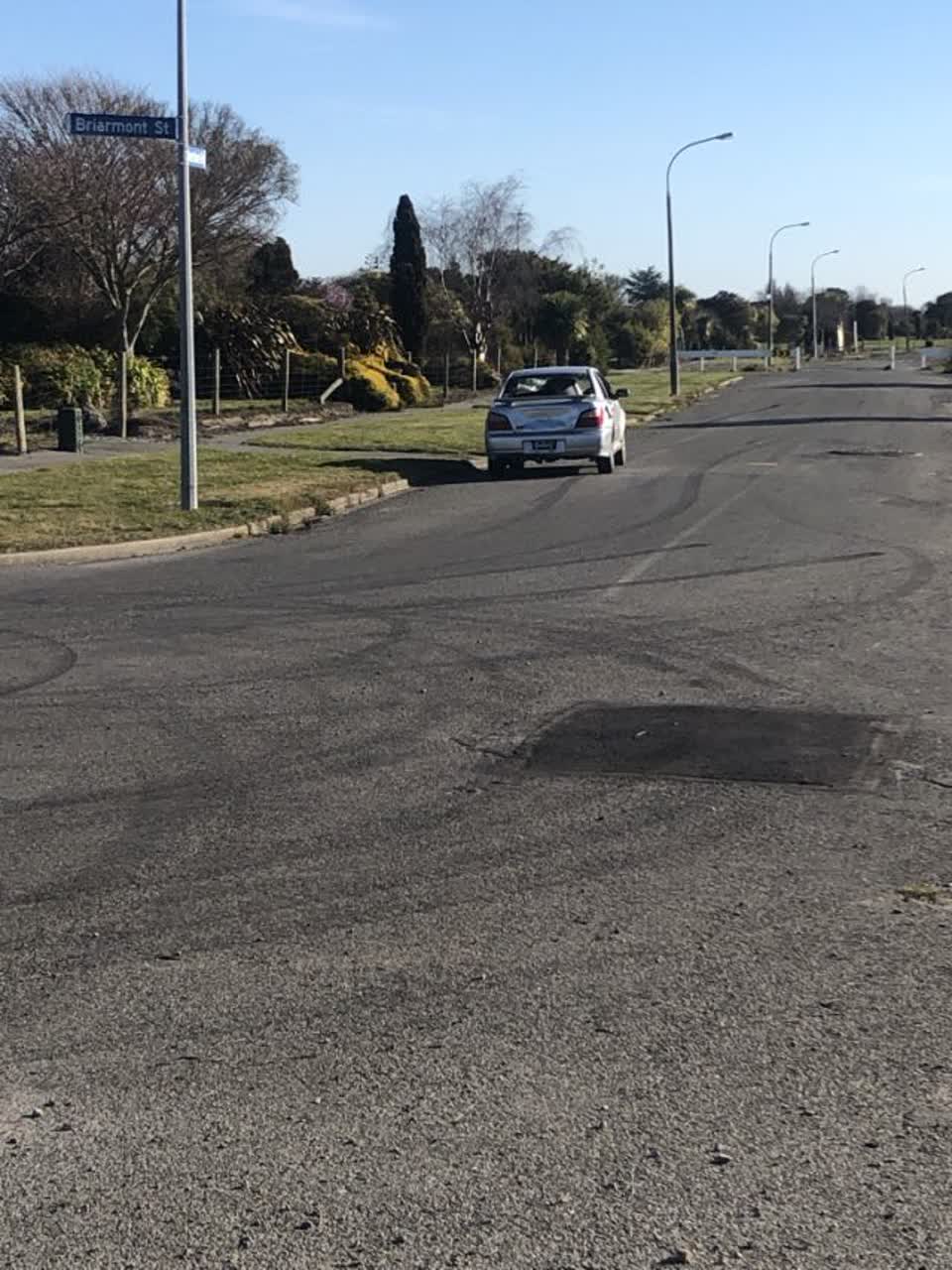 The photograph attached to this roading/streets report