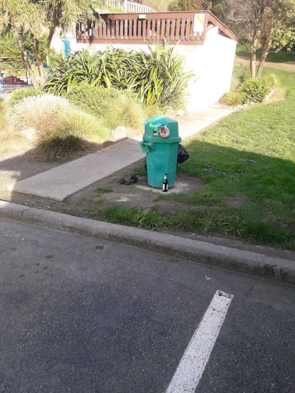 The photograph attached to this rubbish/recycling report