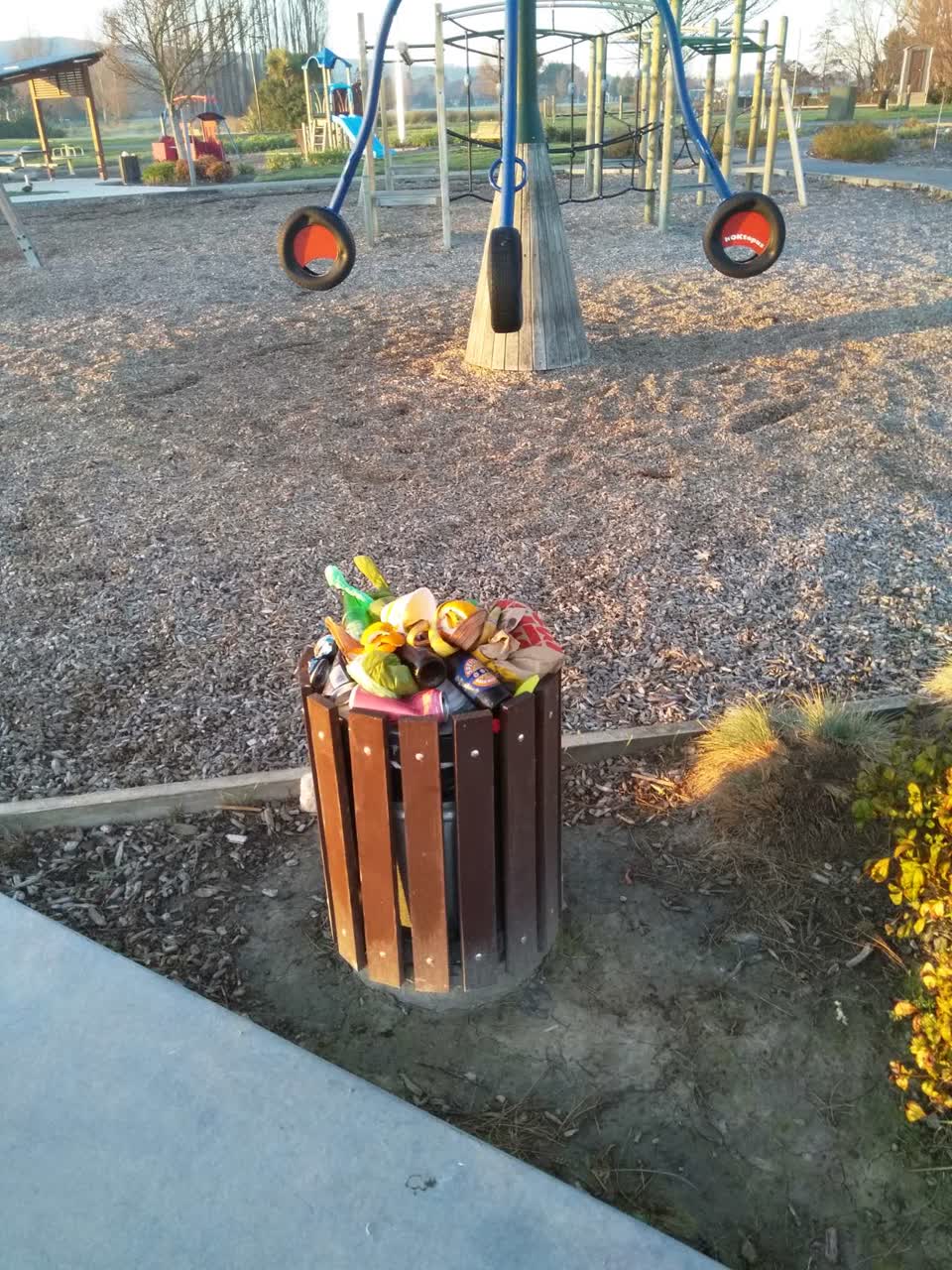 The photograph attached to this parks report