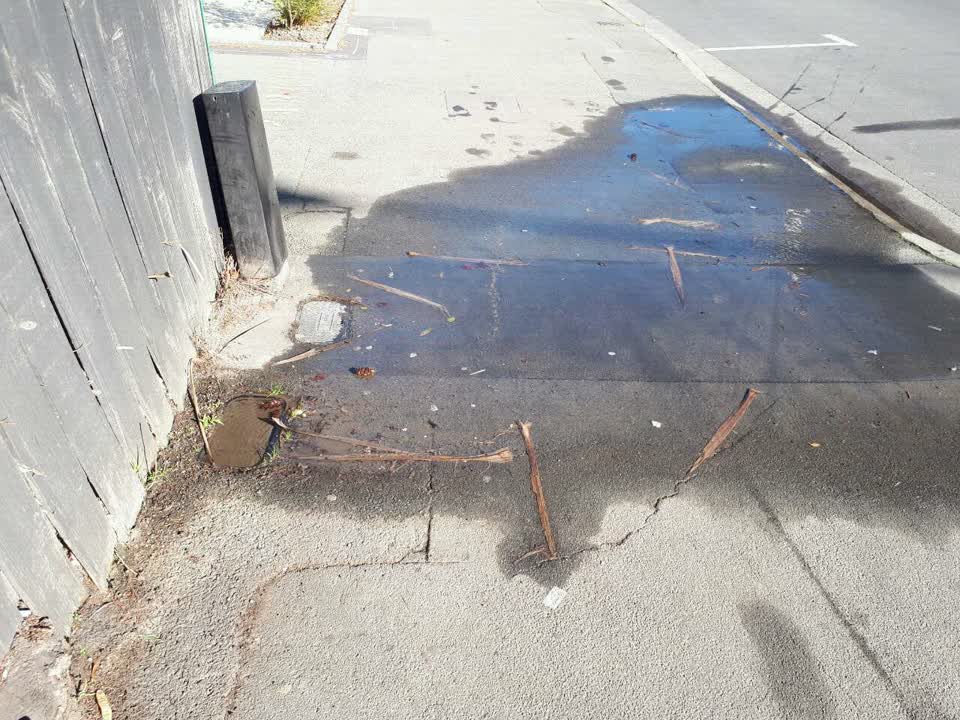 The photograph attached to this flooding report