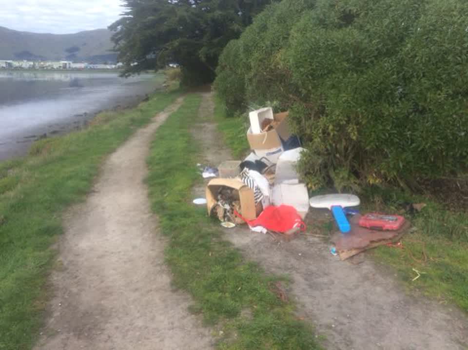 The photograph attached to this rubbish/recycling report